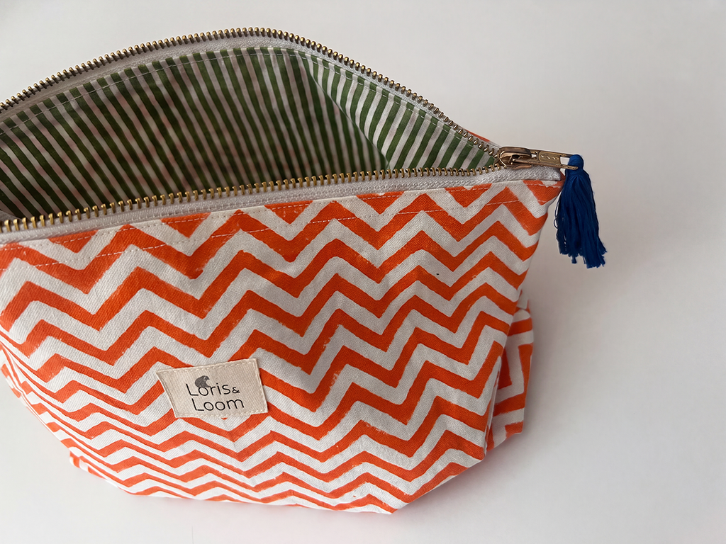 Kit Zig Zag Washbag - Orange