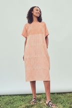 Aurelie Zigzag Dress - Orange