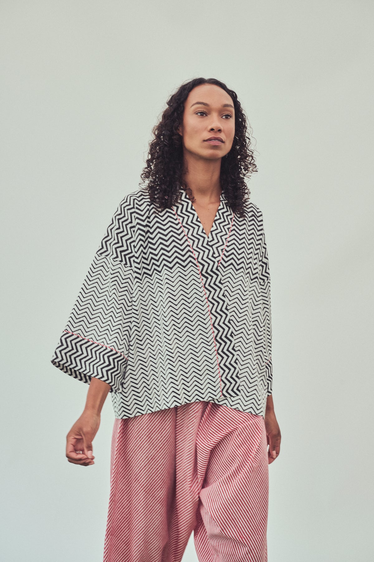 Quin Zigzag Wrap - Black