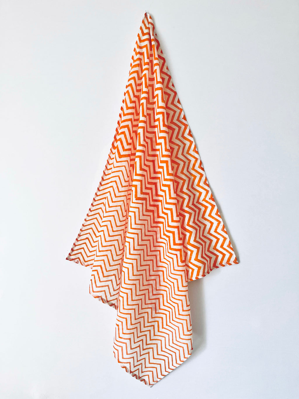 Coco Zig Zag Neckerchief / Head Scarf- Orange